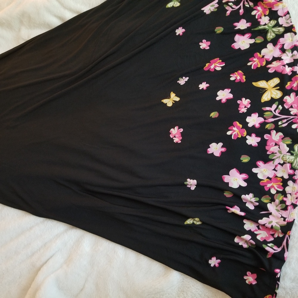 Lularoe XL dipped black maxi